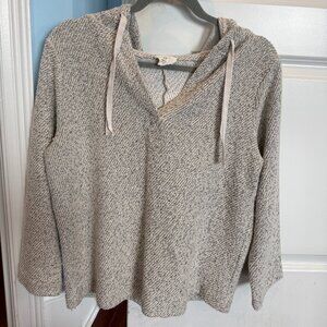 LOFT LOUNGE HOODIE SWEATSHIRT, SIZE XS